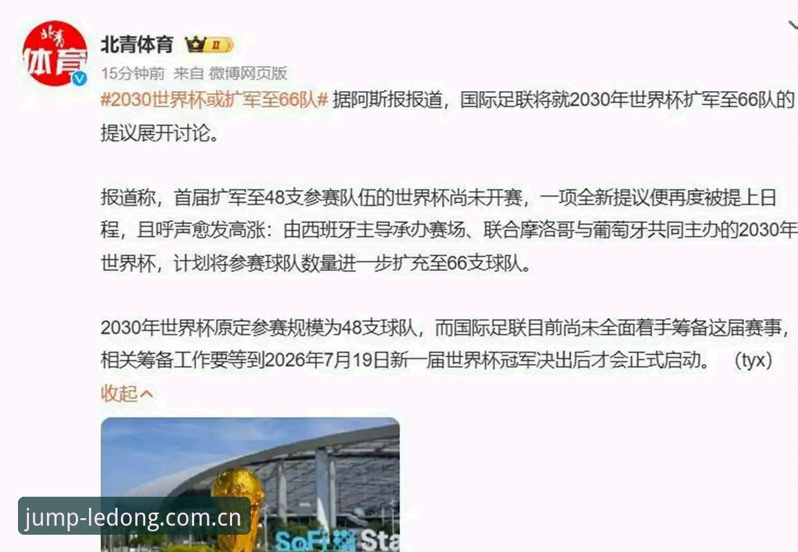 2030世界杯扩军66队完整指南：中国男足重返世界舞台的新机遇